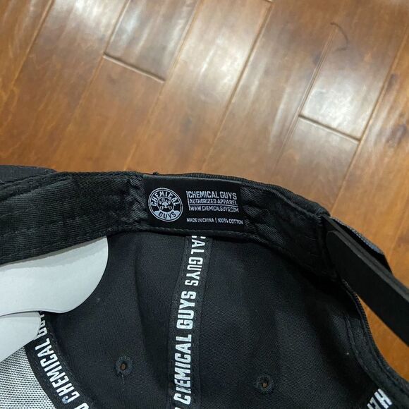 Chemical Guys Car Detailing Supplies Black Rubber Logo Snapback Hat Cap Men's OS - Picture 6 of 6